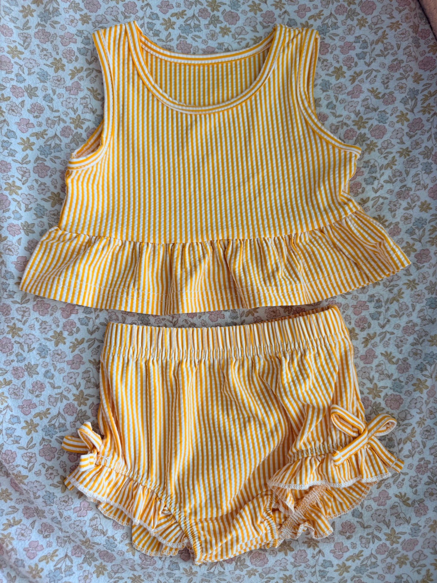 Citrus Stripe 2-Piece Swimsuit
