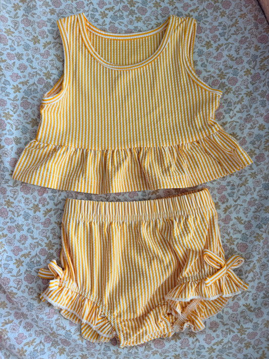 Citrus Stripe 2-Piece Swimsuit