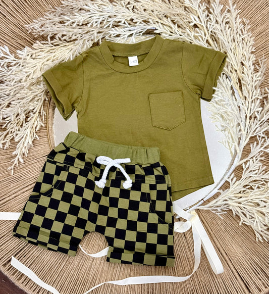 Checkered Shorts Sets