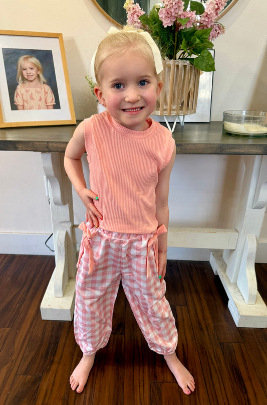 Chloe Gingham Pant Set