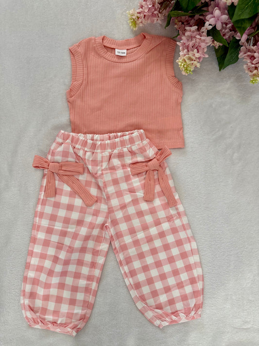 Chloe Gingham Pant Set