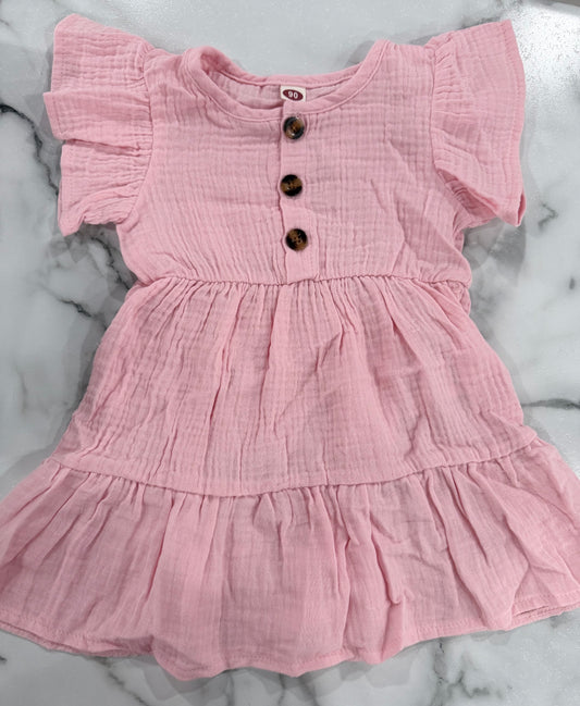 Linen Pink Dress