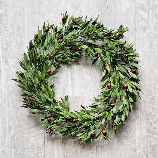 Artificial Olive Wreath