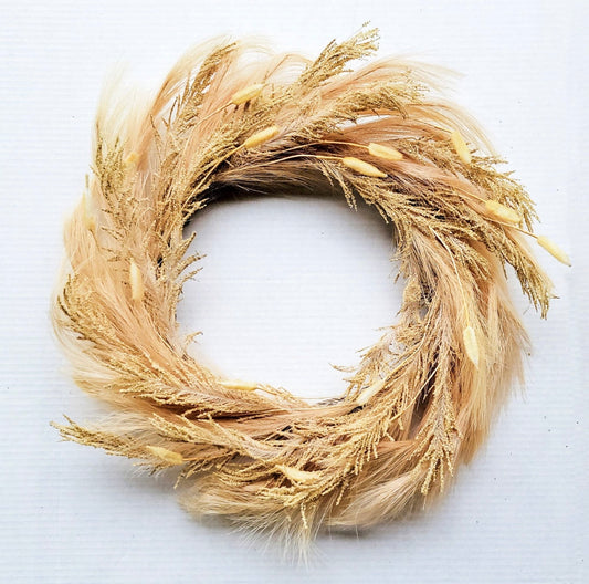 Artificial Boho Pampas Wreath