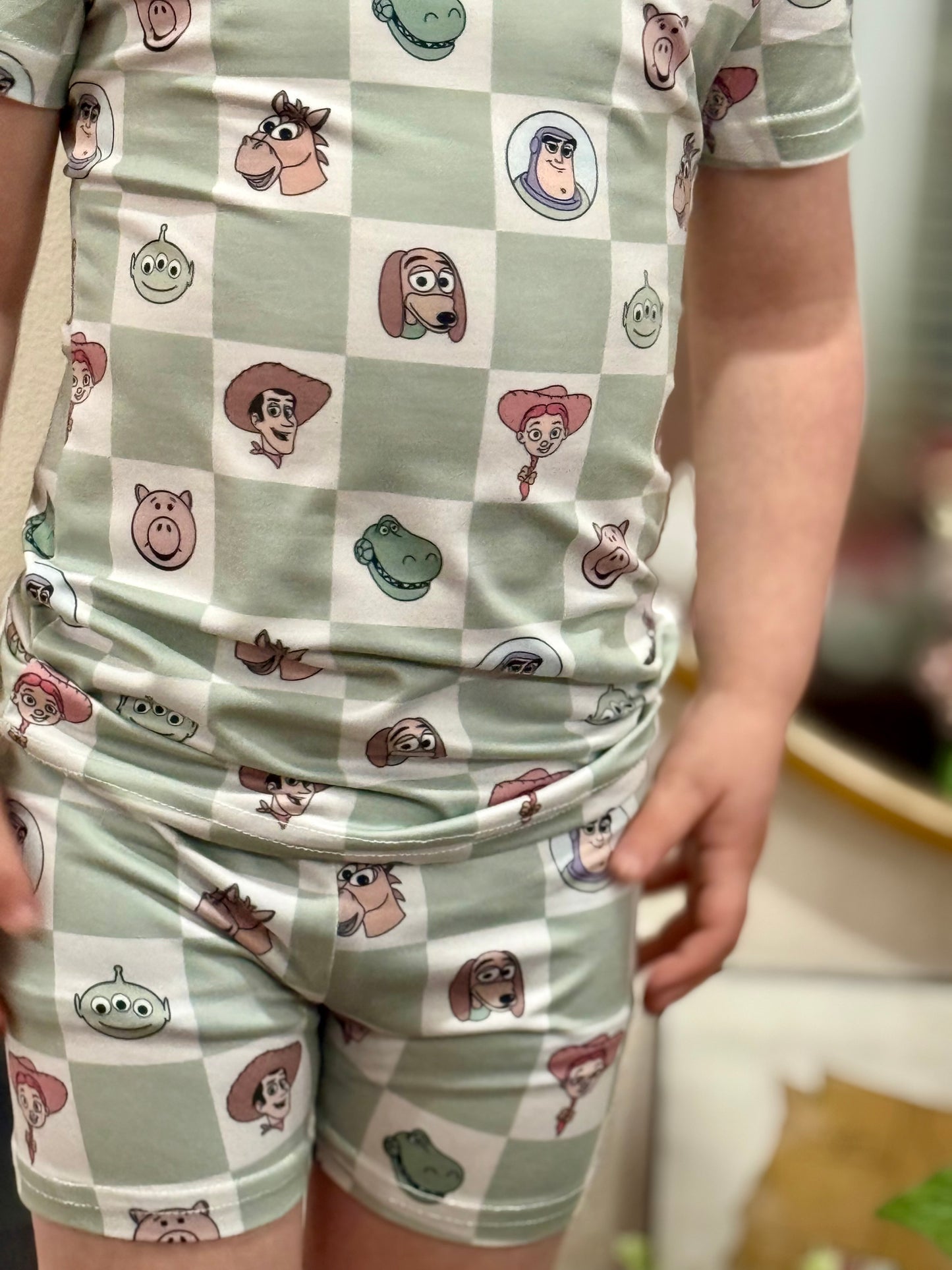 You’ve Got a Friend In Me Checkered Shorts Set