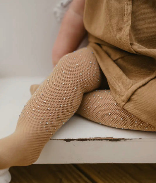 Rhinestone Fishnet Tights