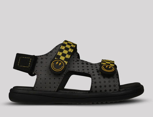 Bryce Charcoal/Black Sandals