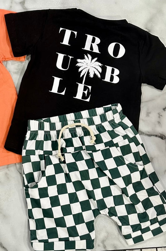 Trouble Checkered Set