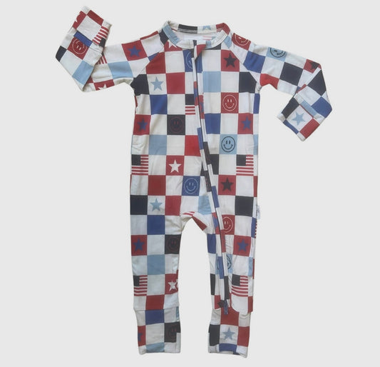 USA Checkers Bamboo Pajamas