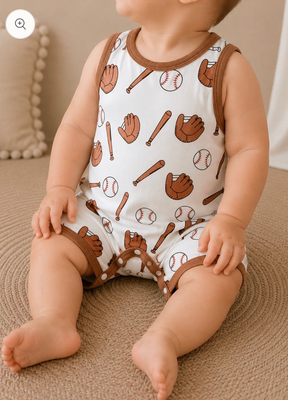 Baseball Romper