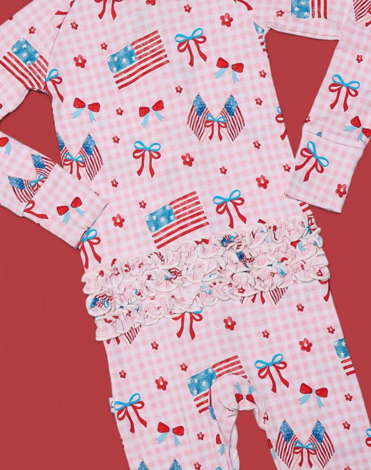 Star-Spangled Sweetheart Dream Ruffle Romper