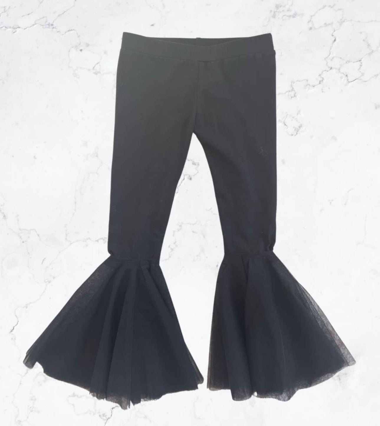 Black Tulle Bell Bottoms