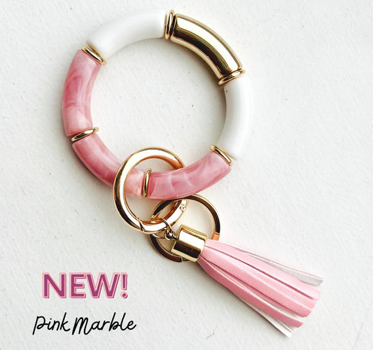 Bamboo Tube Keyring Bracelet