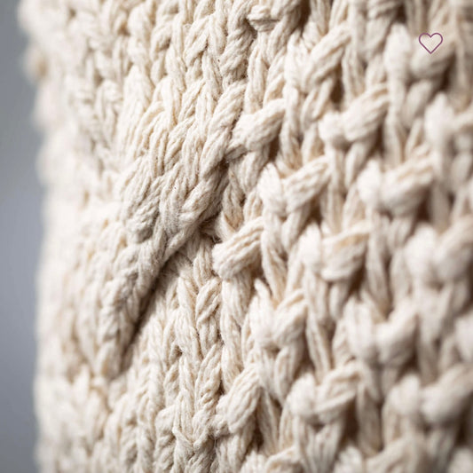 Ecru Cable Knit Pillow