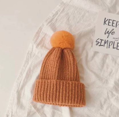 Winter Pom Pom Beanie Hat