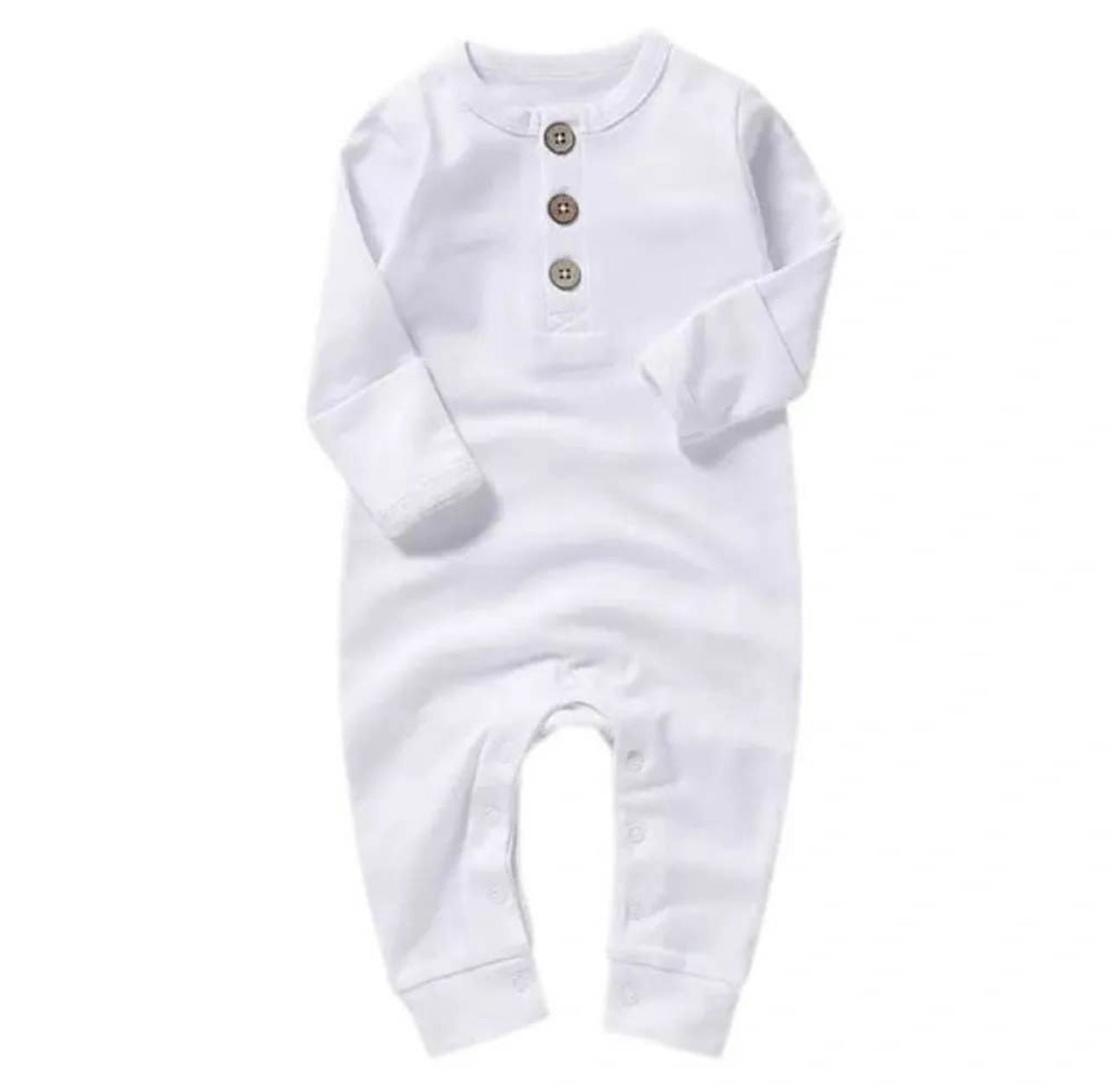 Declan Organic Baby Button Down Romper