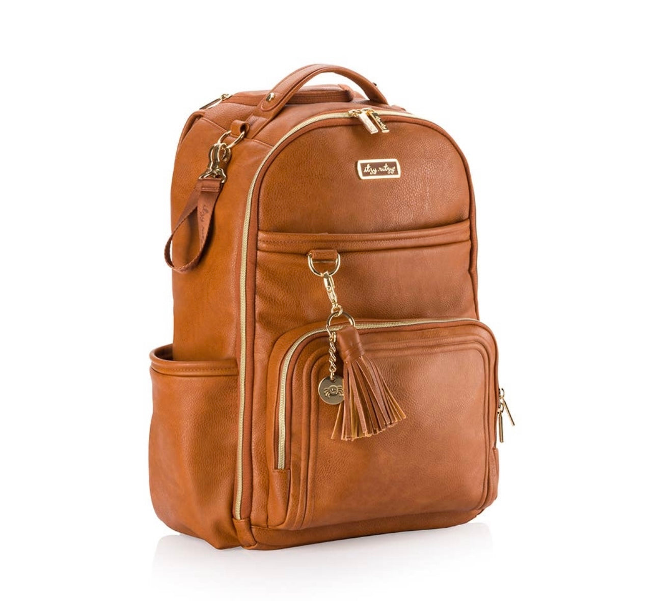 Cognac Boss Plus Backpack Diaper Bag