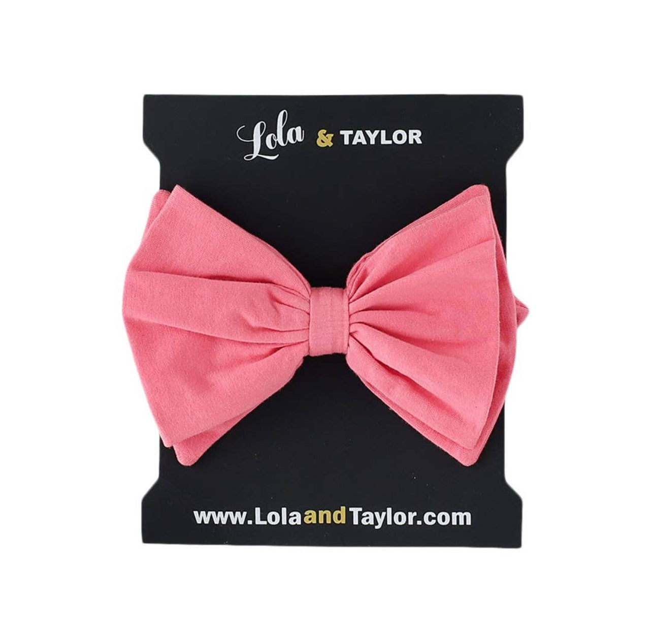Coral Large Bow Headband