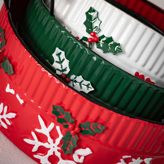 Holiday Embossed Containers