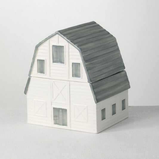 White Barn Cookie Jar