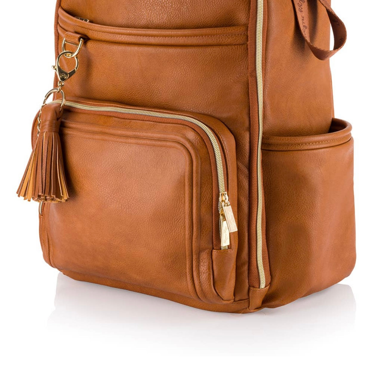 Cognac Boss Plus Backpack Diaper Bag