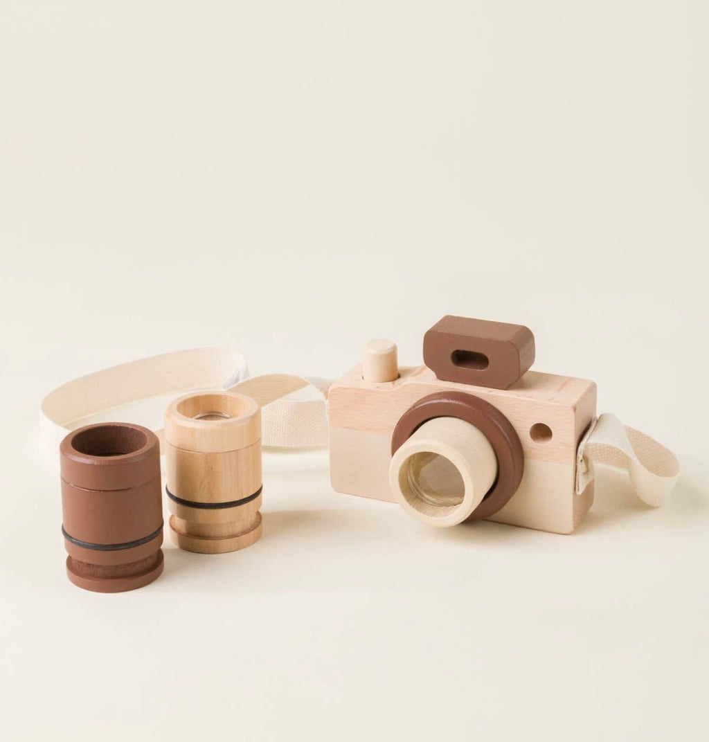 Wooden Camera with Bag