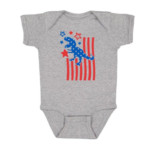 Patriotic Dino Onesie