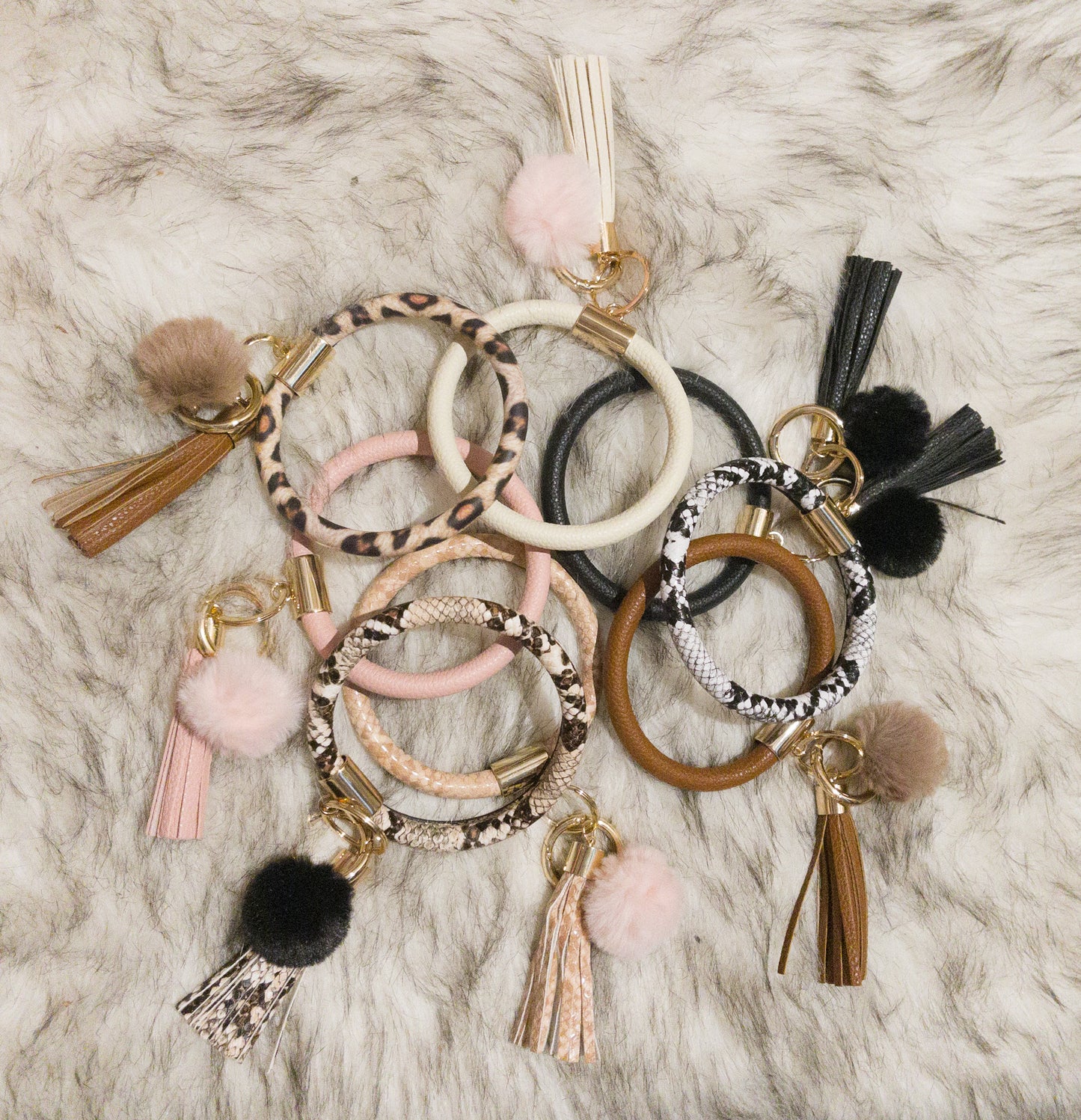 Bangle Pom Key Chain