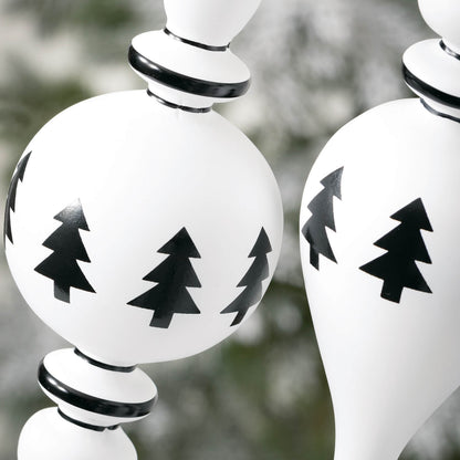 Modern Black+White Finials