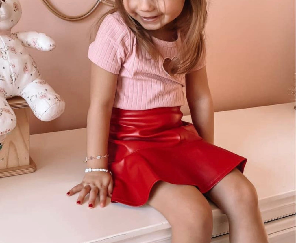 Suki Tickled Pink Heart Cutout Tee