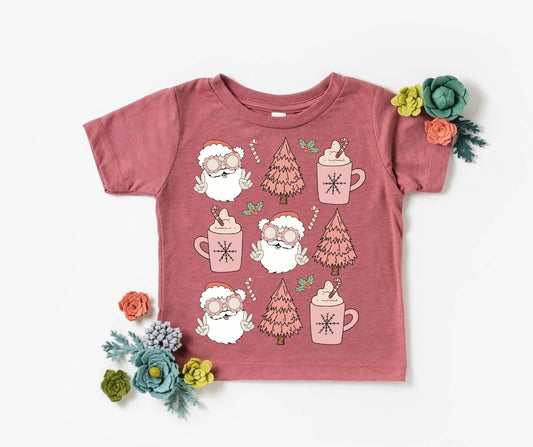Mauve Girls Retro Tee