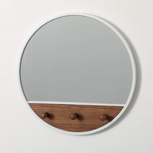 Wall Mirror with Pegs