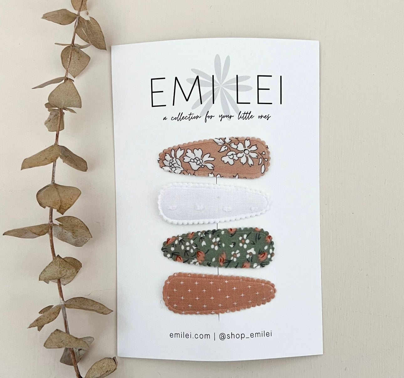 Fabric Hair Clip Snap Barrettes