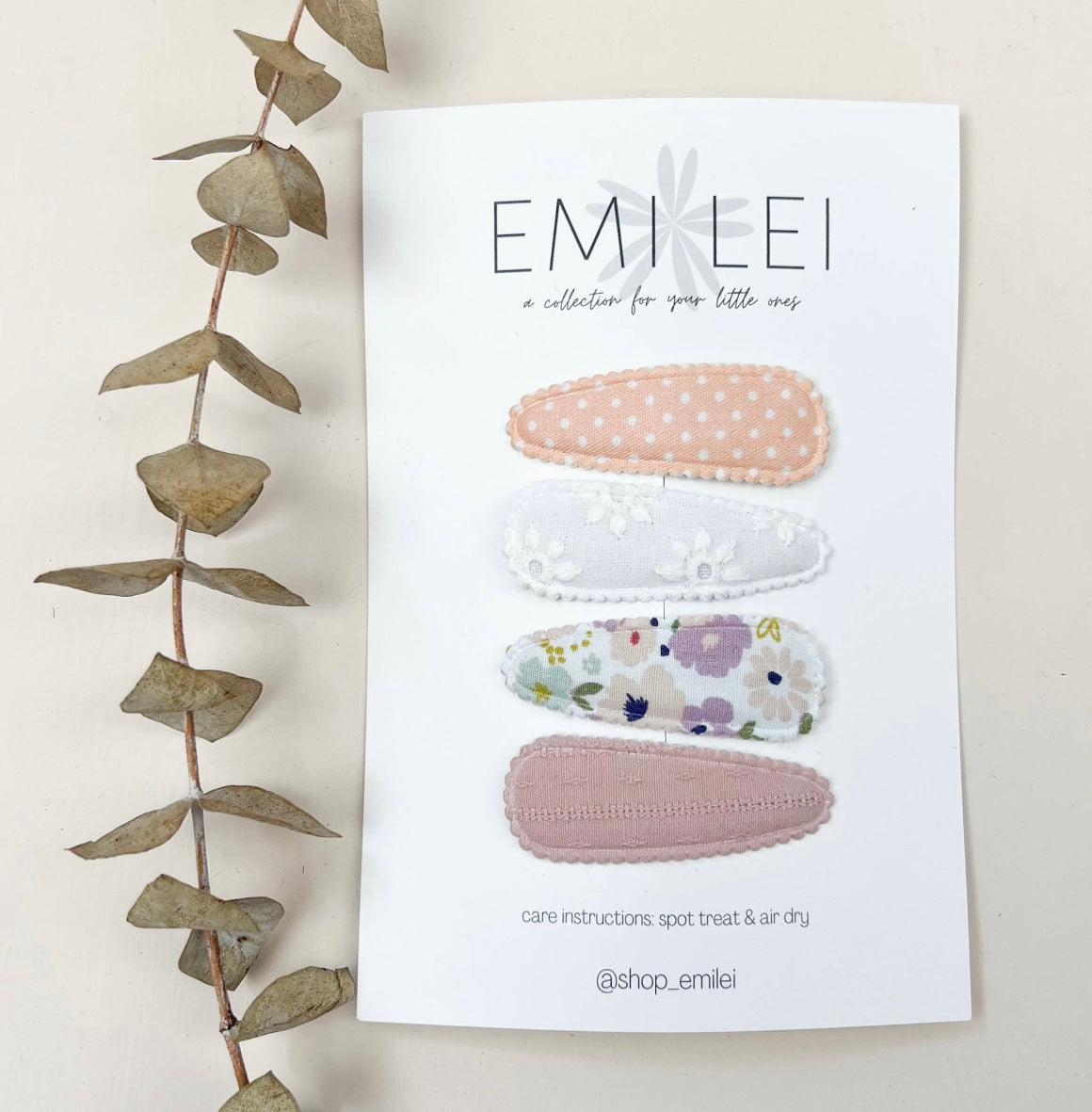 Fabric Hair Clip Snap Barrettes