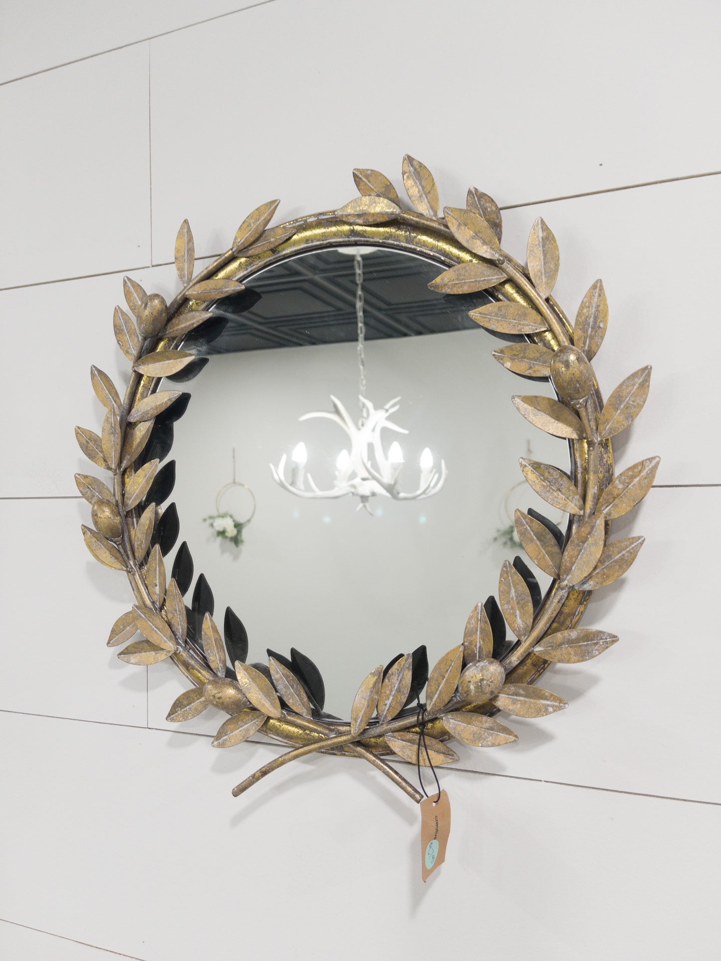 Metal Leaf Mirror