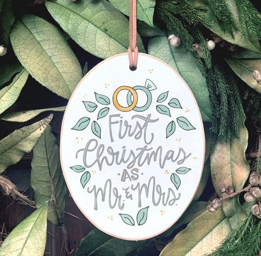 First Christmas as Mr. & Mrs. Ornament