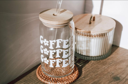 Retro Coffee Beer Glass Can Cup