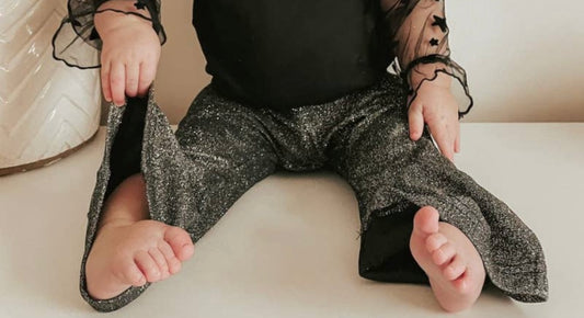 Jovie Black Tie Confetti Flares