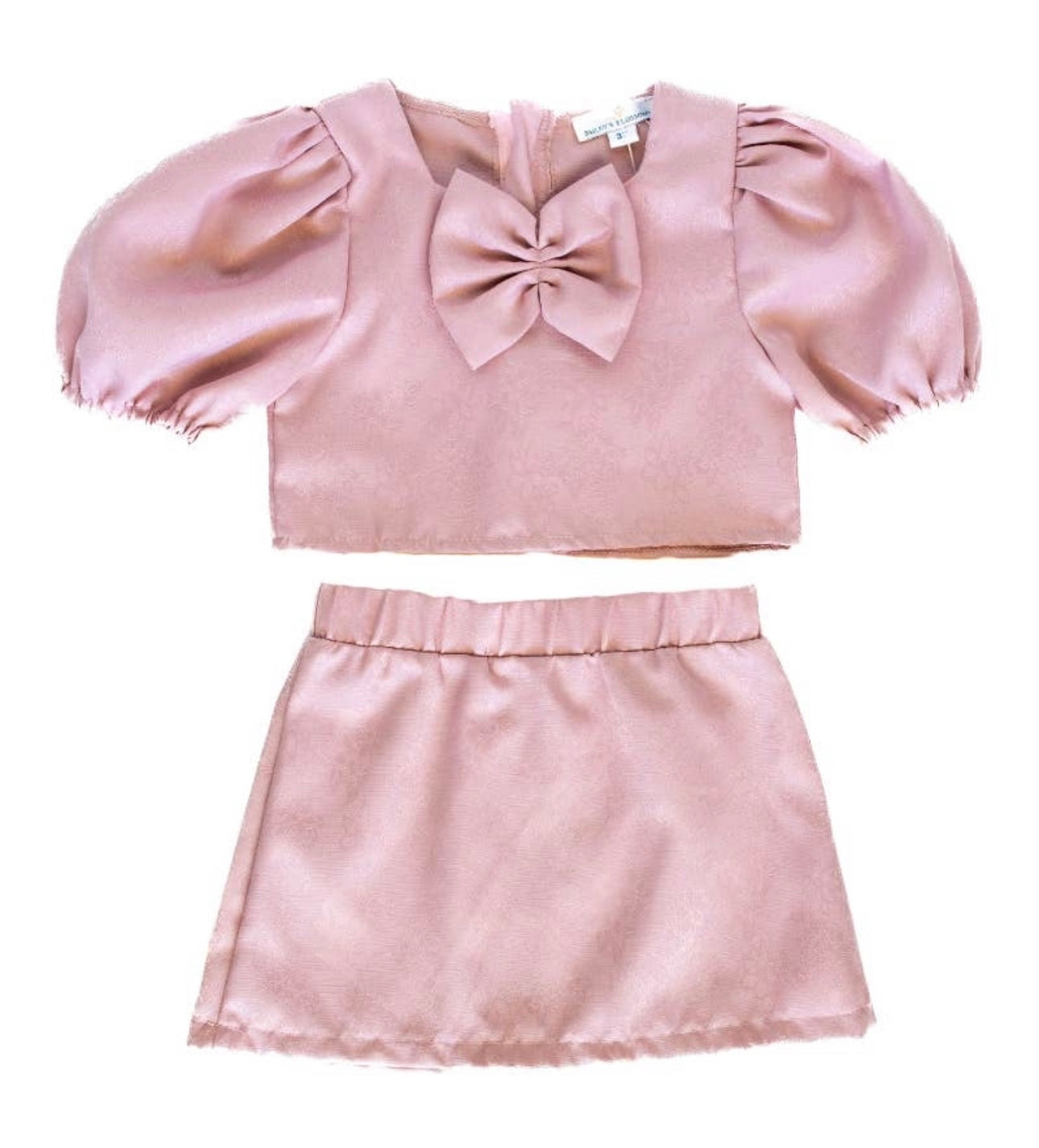 Clarabelle Jacquard Pink Flare Matching Set