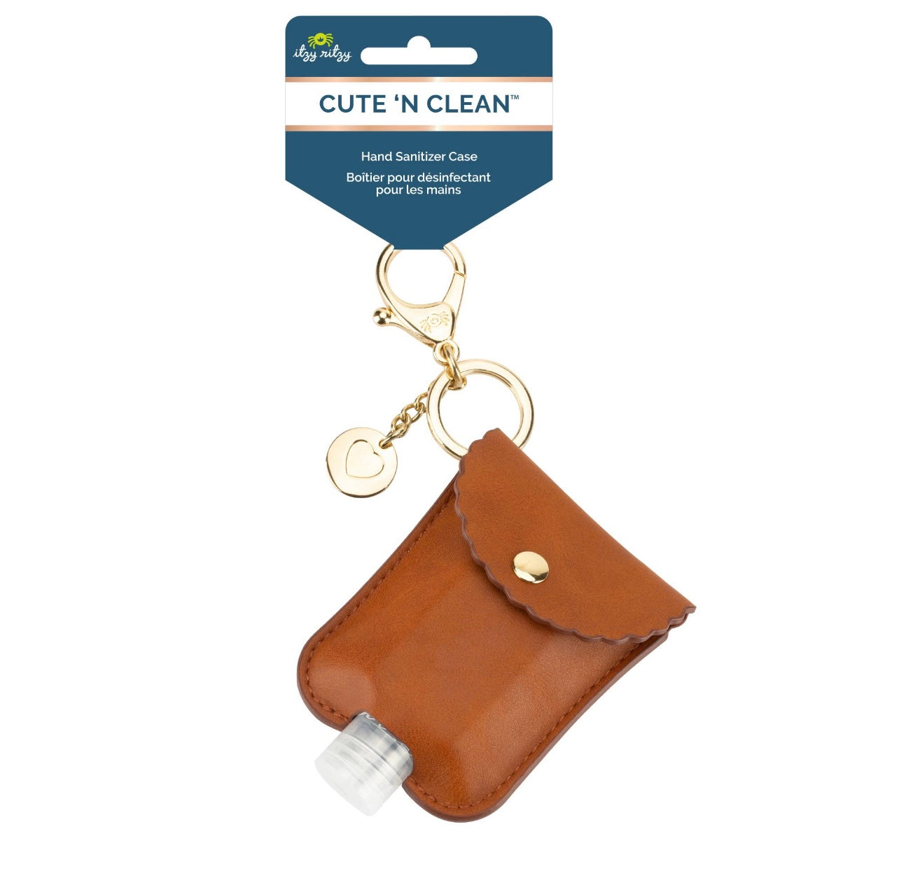 Cute n Clean Hand Sanitizer Charm Keychain (2 colors)