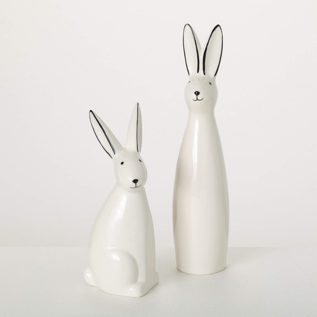 Abstract Porcelain Bunnies