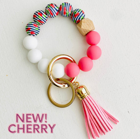 Silicone Bead Bangle Keychain
