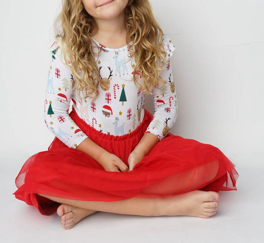 Santa and Friends Holiday Tulle Dress