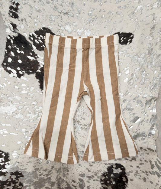 Blakely Boho Tan Stripes Bell Bottoms