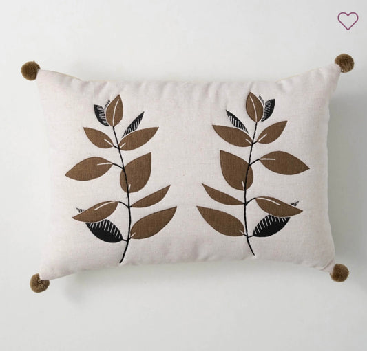 Leaf Accent Pillow