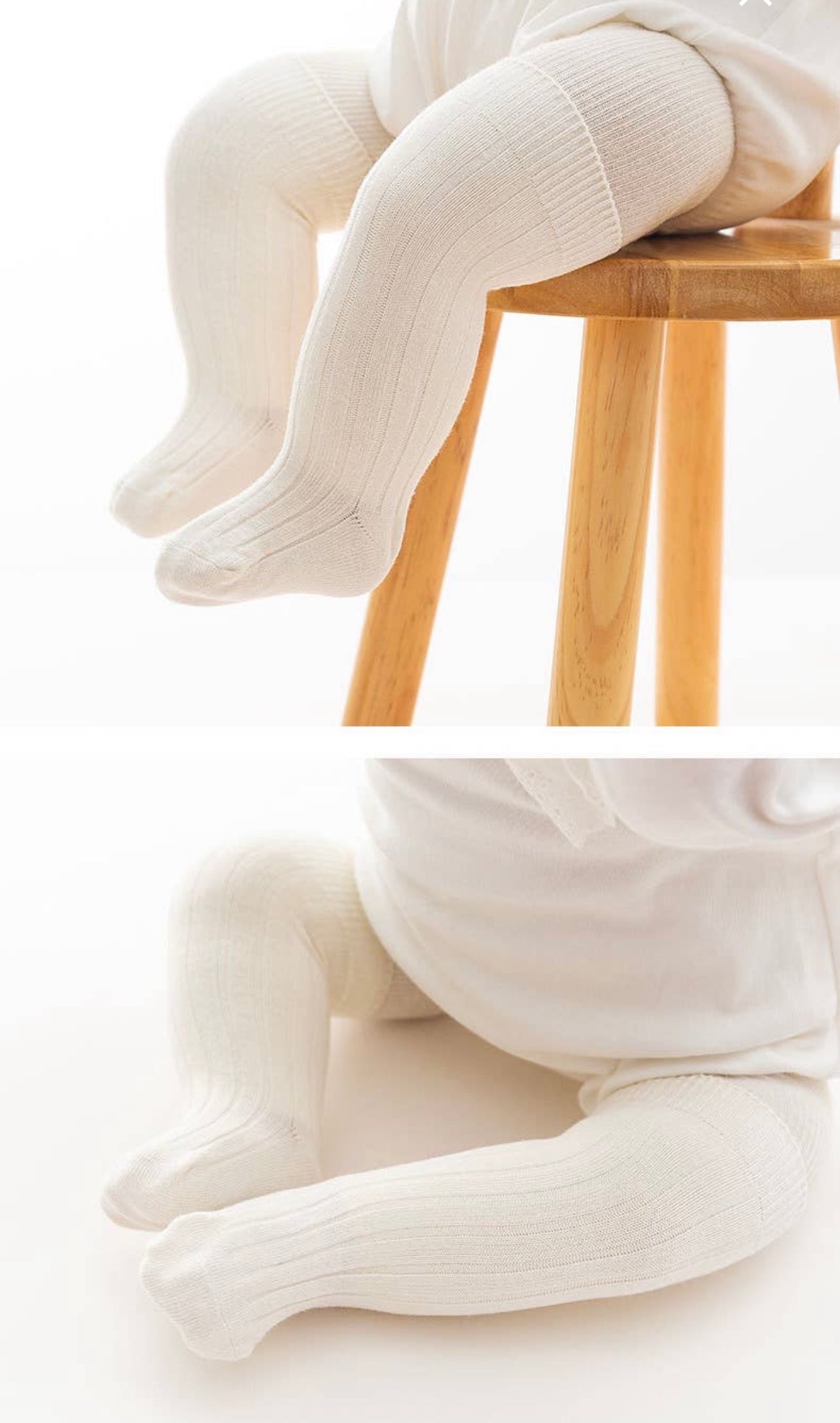 Knee High Ribbed Stockings