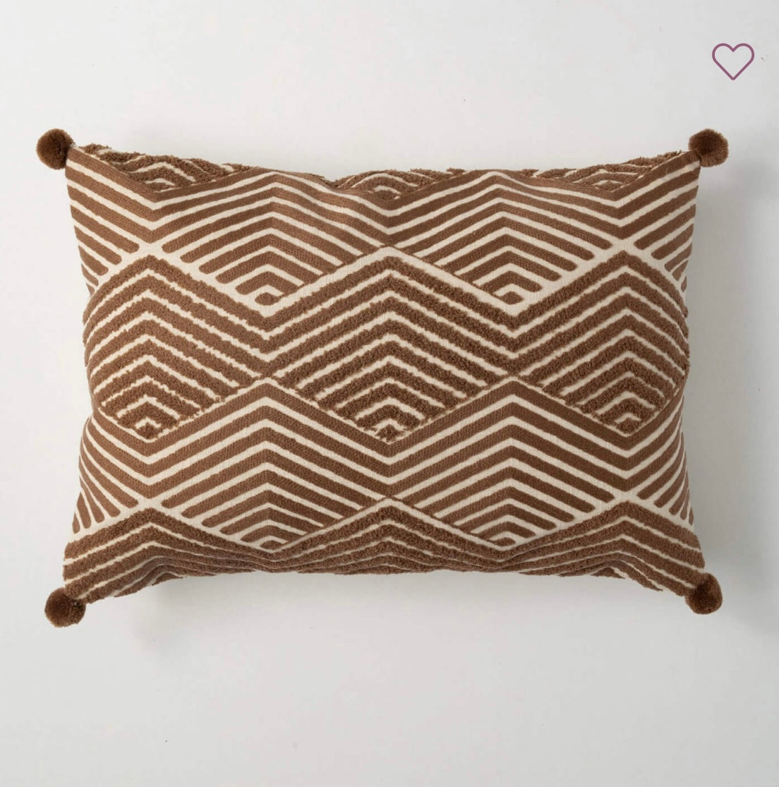 Geometric Print Accent Pillow