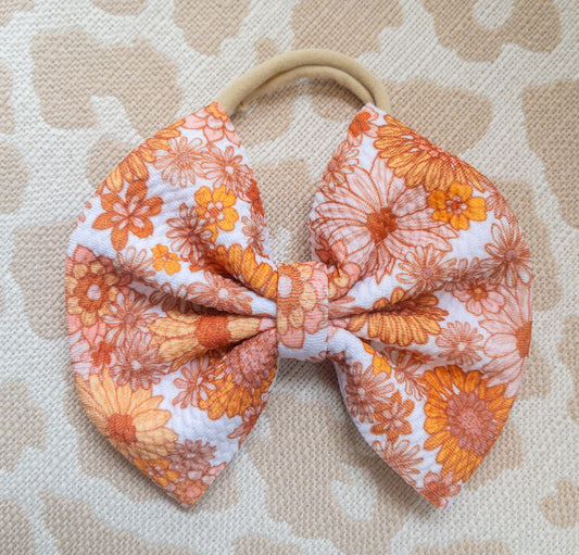 Boho Floral Nylon Headband