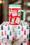 Christmas Collage Red Thermo Jug