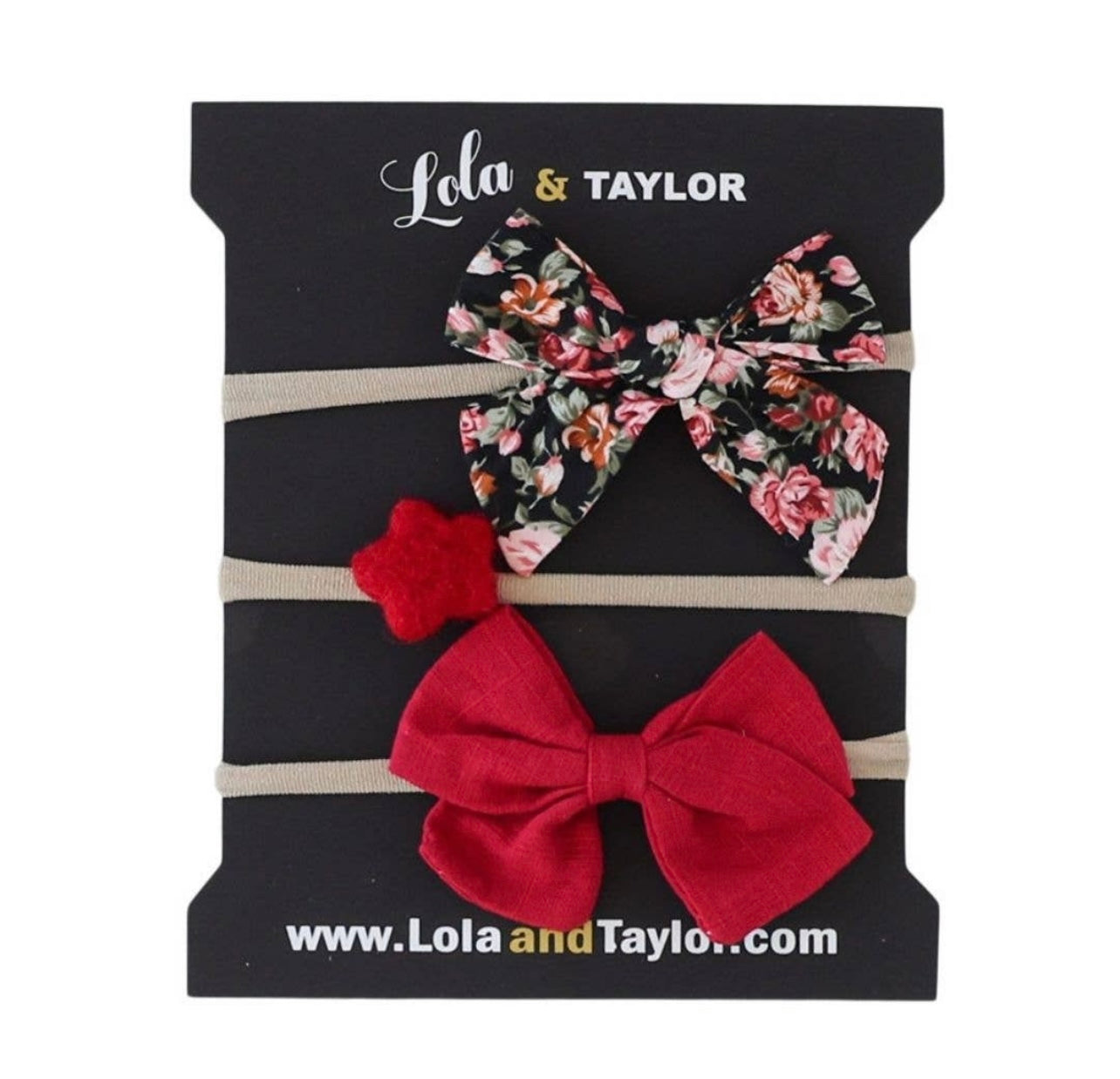 Lola & Taylor- Shannon Bow Set